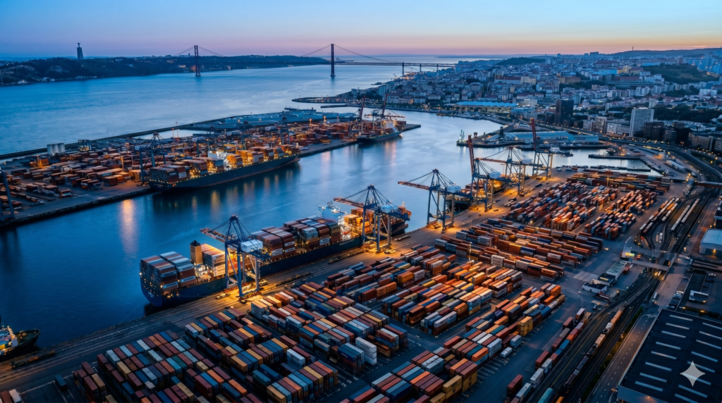 Transporte de mercancías Portugal, Azores y Europa — corredor internacional de transporte Nexus Atlântico