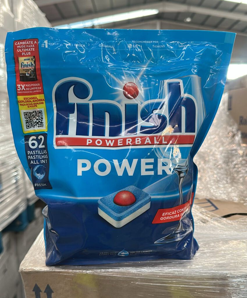 Finish Powerball Power 62 Pastilhas — Lote de 12.000 Unidades
